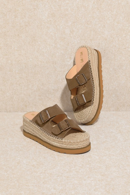 D-HAZEL-ESPADRILLE SANDALS