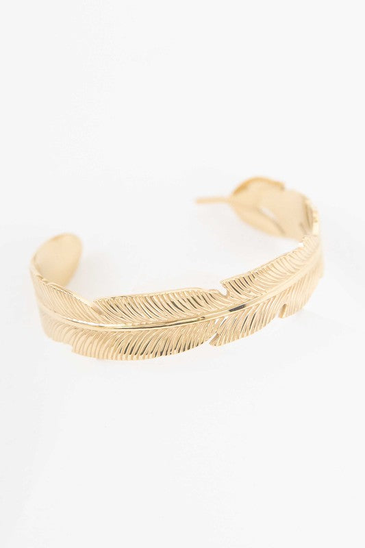FEATHER CUFF BRACELET
