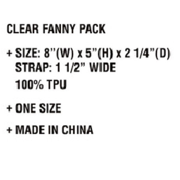 CC CLEAR STADIUM FANNY BELT BAG