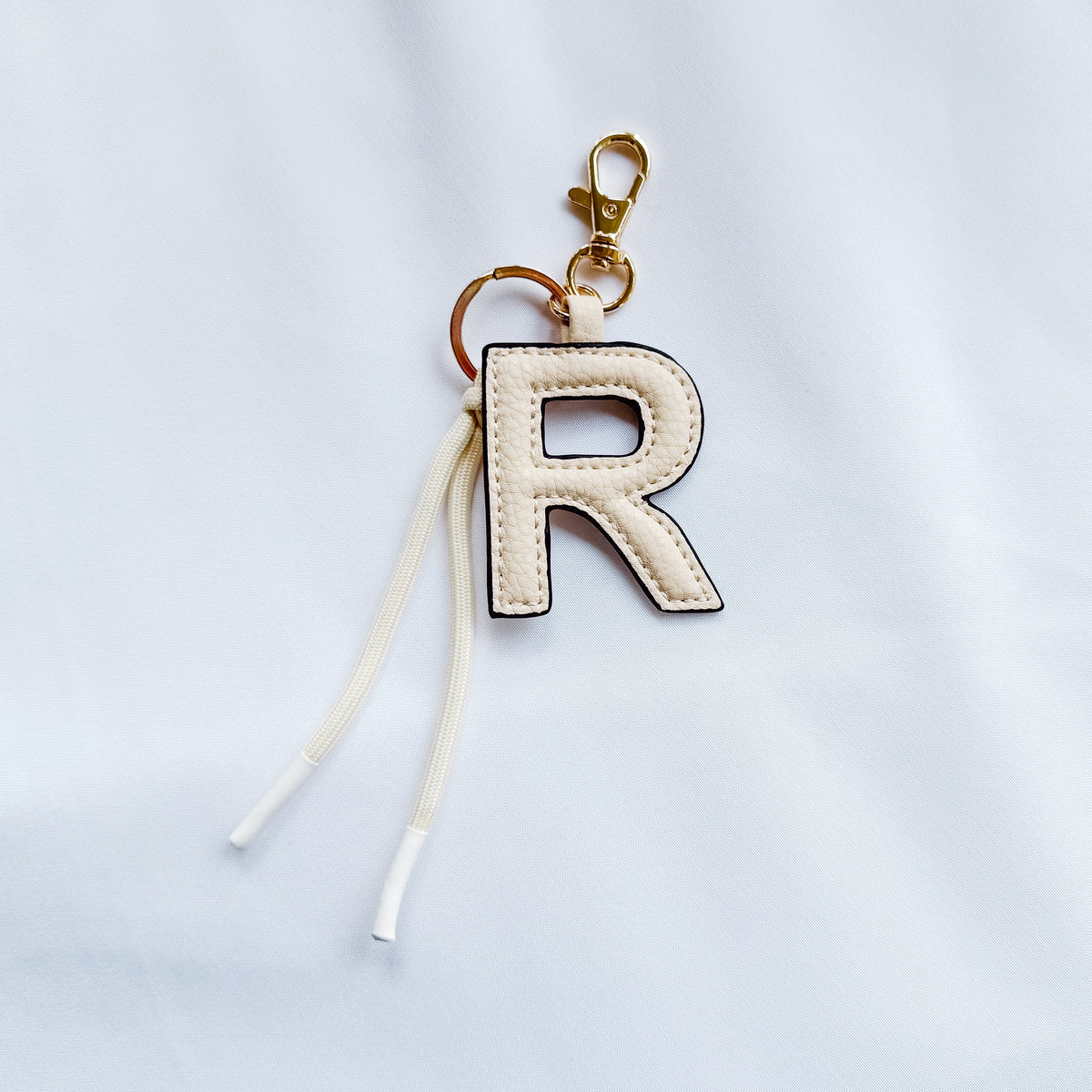 PRETTY SIMPLE VEGAN LEATHER INITIAL BAG CHARMS