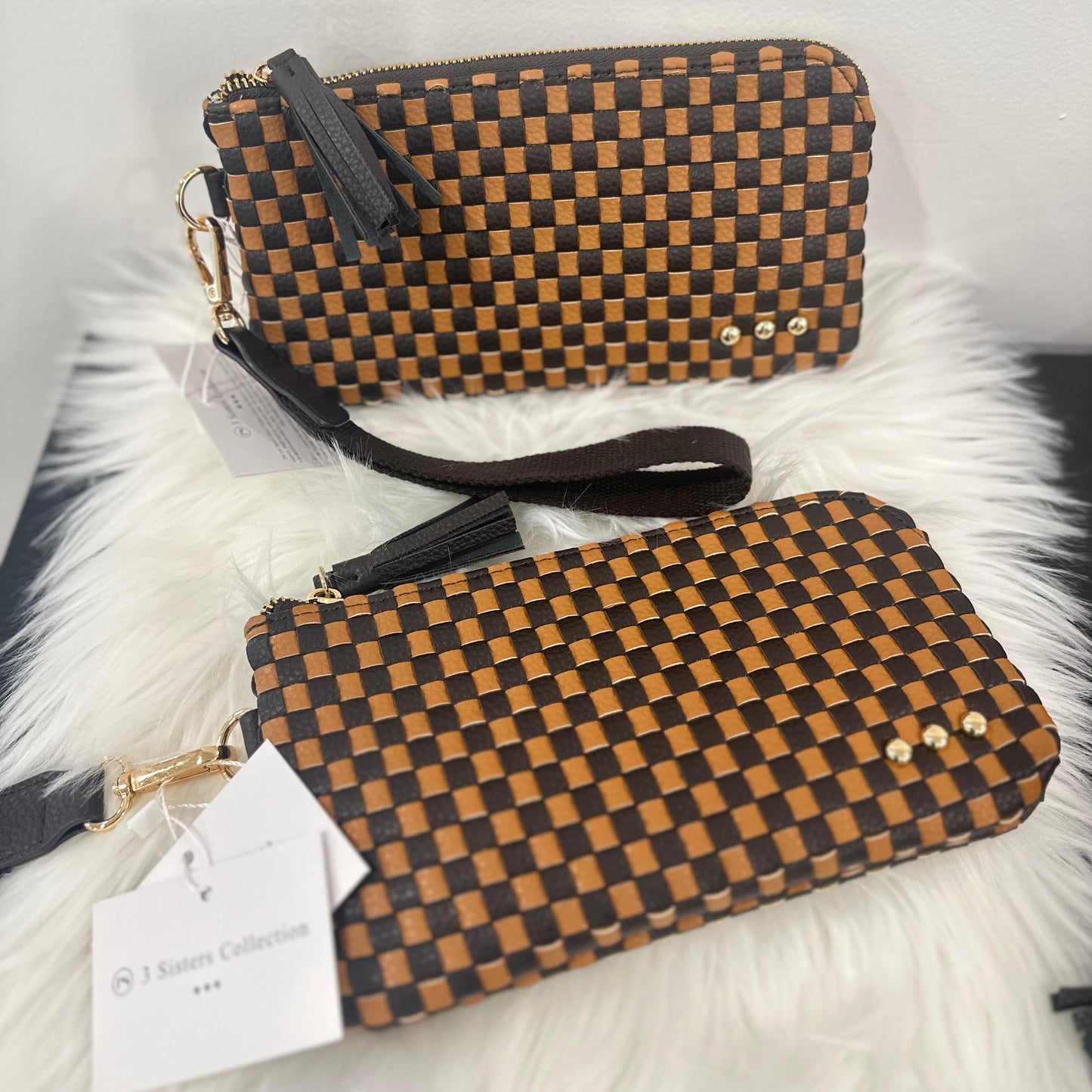 PRETTY SIMPLE EMMA WOVEN CLUTCH WRISTLET