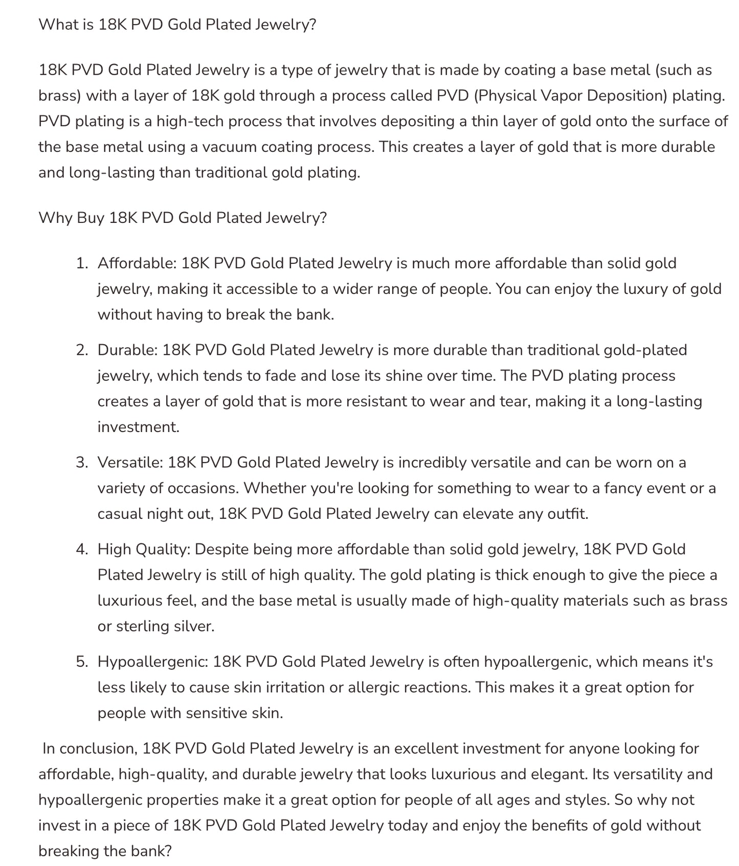 KW PAPERCLIP CHARM KEEPER NECKLACE 18K PVD *WATERPROOF*