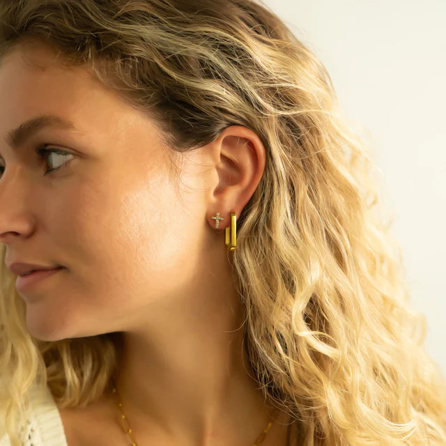 OVAL HUGGIE EARRINGS *WATERPROOF*