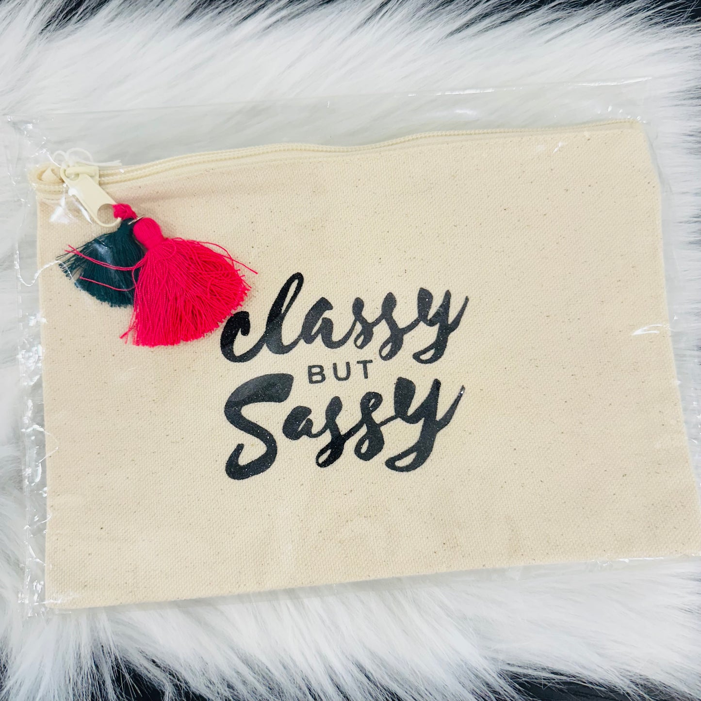 Handmade Canvas Cosmetic Bag/Clutch