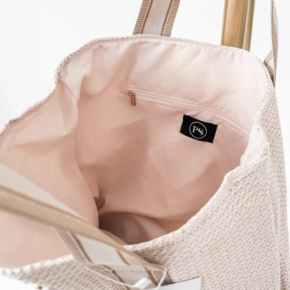 PRETTY SIMPLE RUBY RAFFIA TOTE $30 w/ a purchase of $50 or more