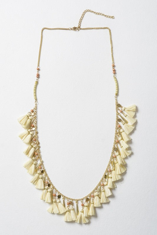 SOLID TASSEL CHAIN NECKLACE