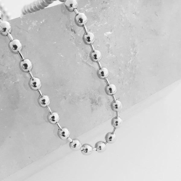 MERCURY BALL CHAIN NECKLACE 3MM