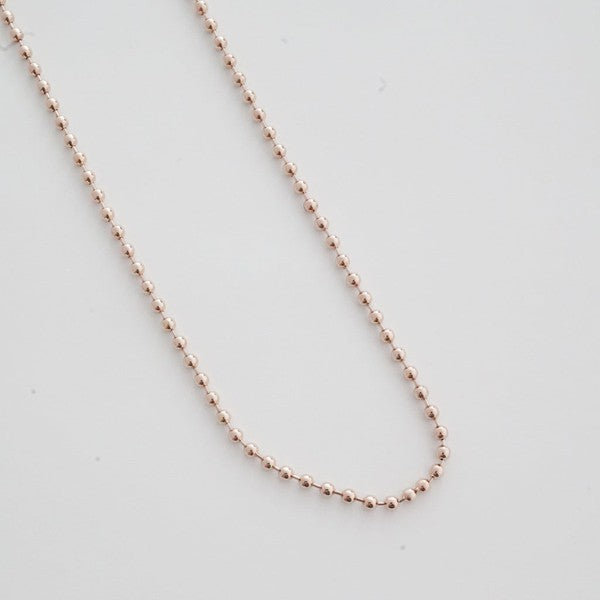 MERCURY BALL CHAIN NECKLACE 3MM