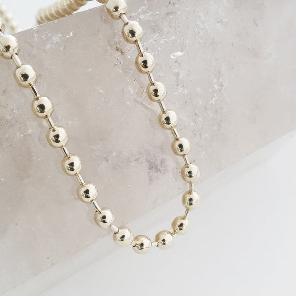 MERCURY BALL CHAIN NECKLACE 3MM