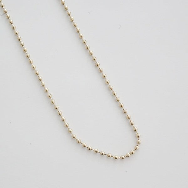 MERCURY BALL CHAIN NECKLACE 3MM