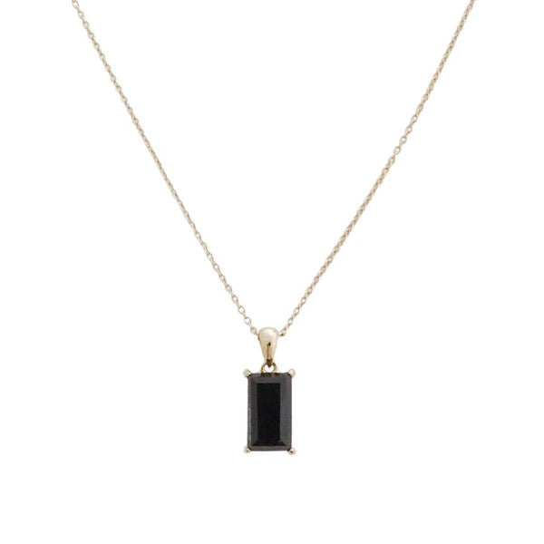 BONBON BLACK CRYSTAL NECKLACE