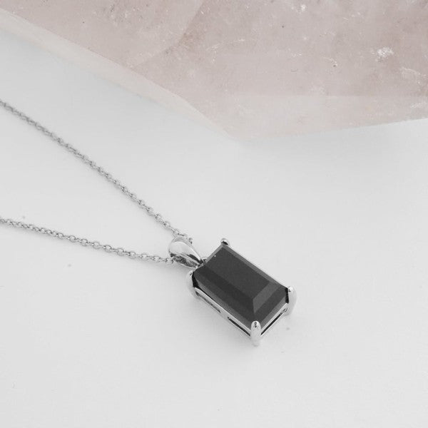 BONBON BLACK CRYSTAL NECKLACE