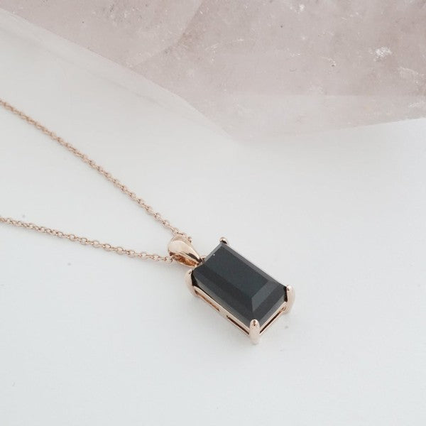 BONBON BLACK CRYSTAL NECKLACE