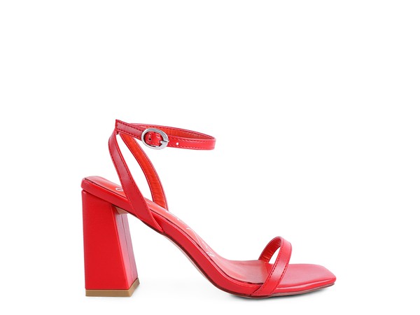 BLOCK HEEL ANKLE STRAP SNADALS