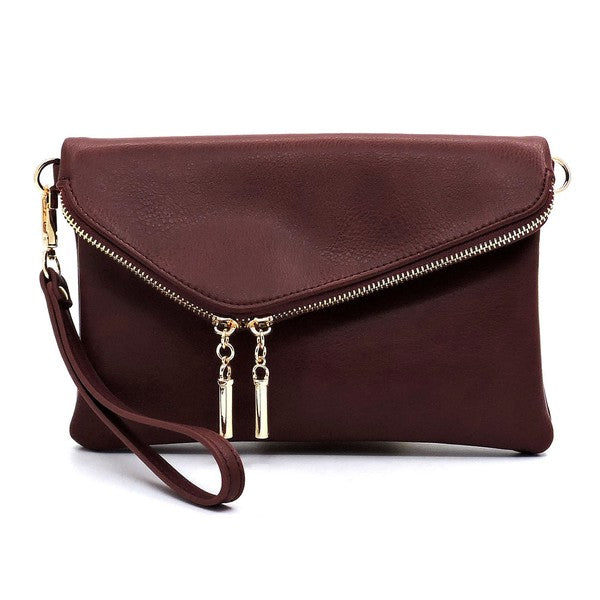 16 COLORS - ENVELOPE FOLDOVER ENVELOPE CLUTCH