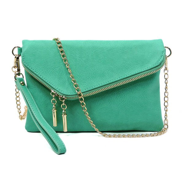 16 COLORS - ENVELOPE FOLDOVER ENVELOPE CLUTCH