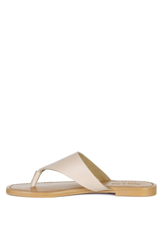 OROFER SOFT LUXURY THONG FLATS *GENUINE LEATHER*