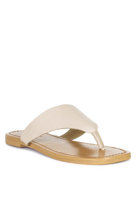 OROFER SOFT LUXURY THONG FLATS *GENUINE LEATHER*