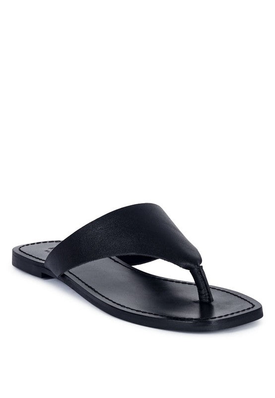 OROFER SOFT LUXURY THONG FLATS *GENUINE LEATHER*