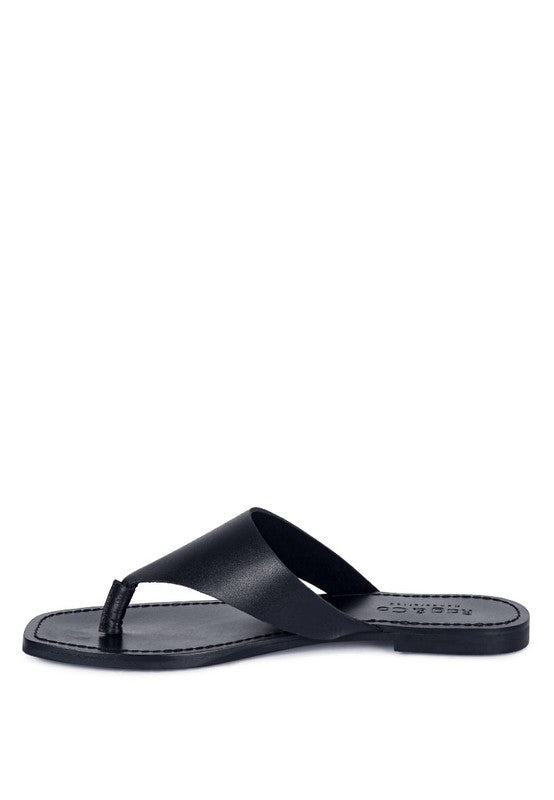 OROFER SOFT LUXURY THONG FLATS *GENUINE LEATHER*