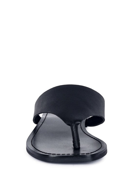 OROFER SOFT LUXURY THONG FLATS *GENUINE LEATHER*