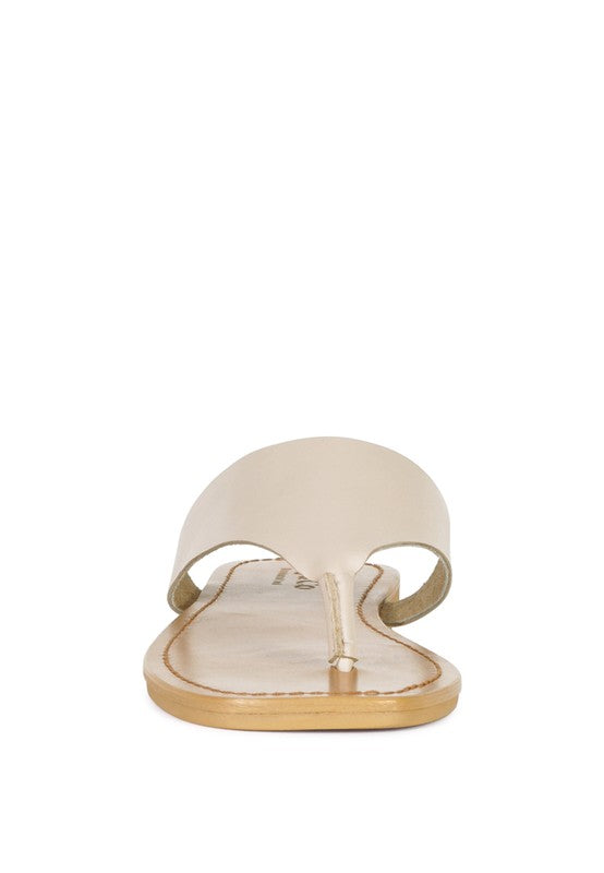 OROFER SOFT LUXURY THONG FLATS *GENUINE LEATHER*