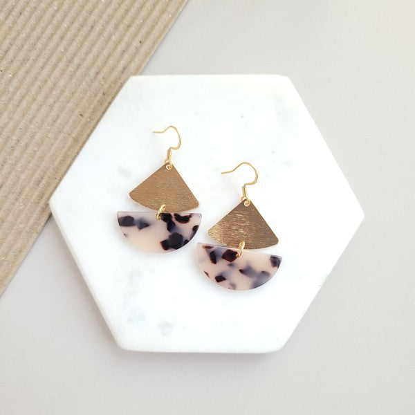 AVA BLONDE TORTOISE EARRINGS