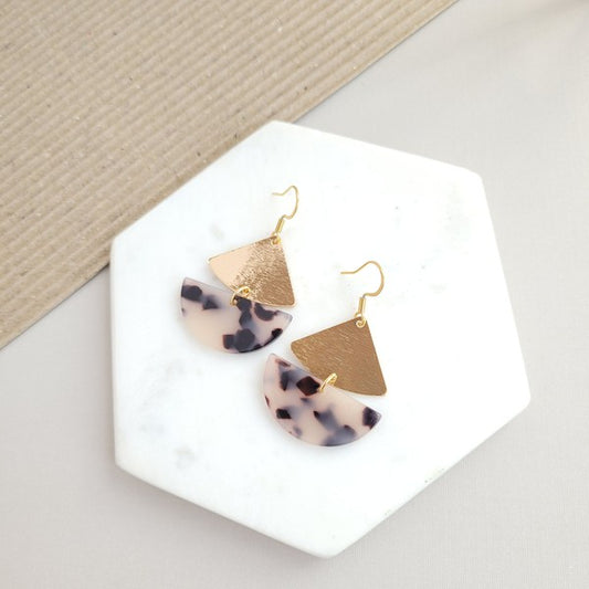 AVA BLONDE TORTOISE EARRINGS