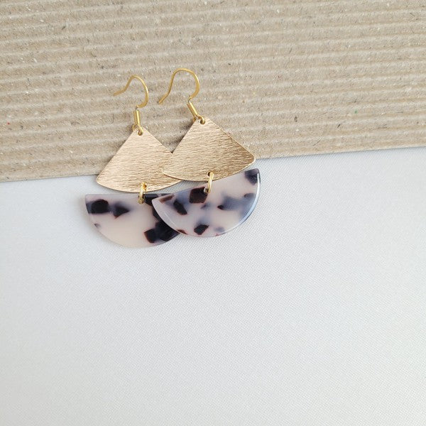 AVA BLONDE TORTOISE EARRINGS