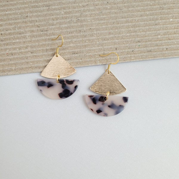 AVA BLONDE TORTOISE EARRINGS