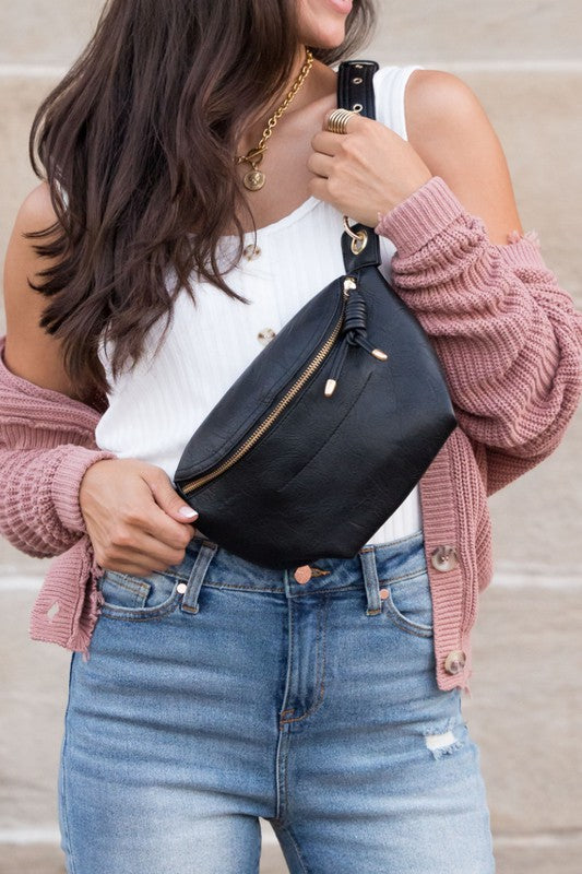 LUXE CONVERTABLE SLING BELT BUM BAG