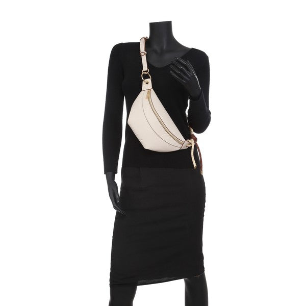 VEGAN LEATHER CHEST BUM BAG