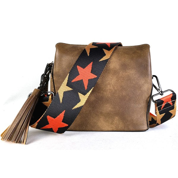 VEGAN LEATHER CROSSBODY BAG