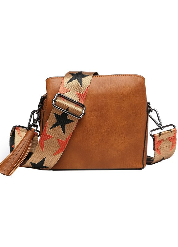 VEGAN LEATHER CROSSBODY BAG