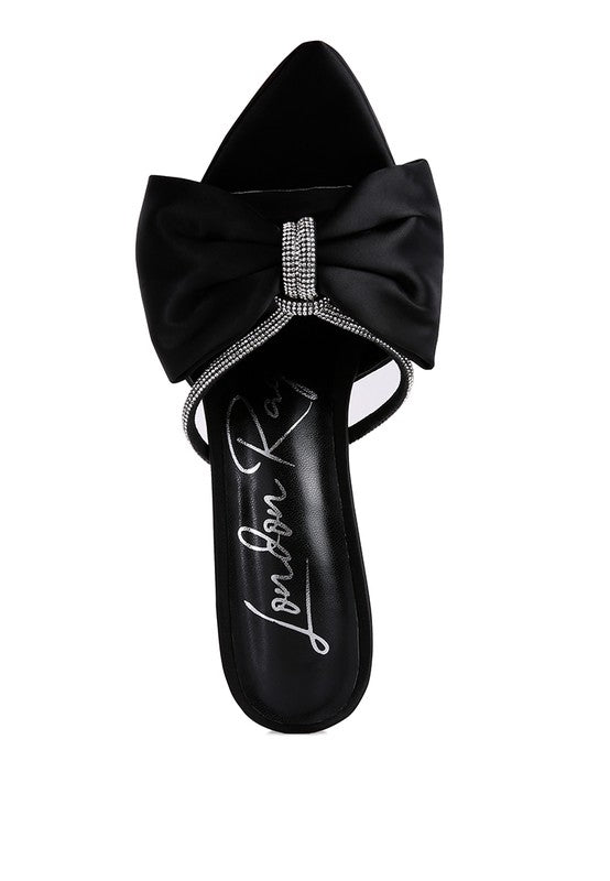 HIGH TEA JEWEL STRAP SATIN HIGH HEELS