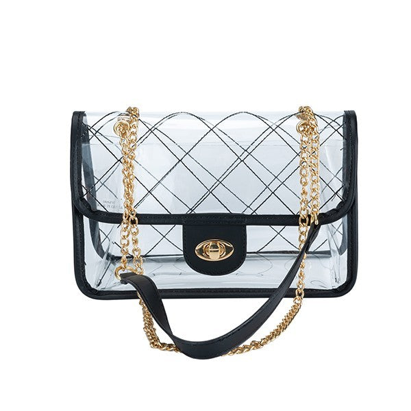 HIGH QUALITY QUILTED CLEAR STADIUM BAG