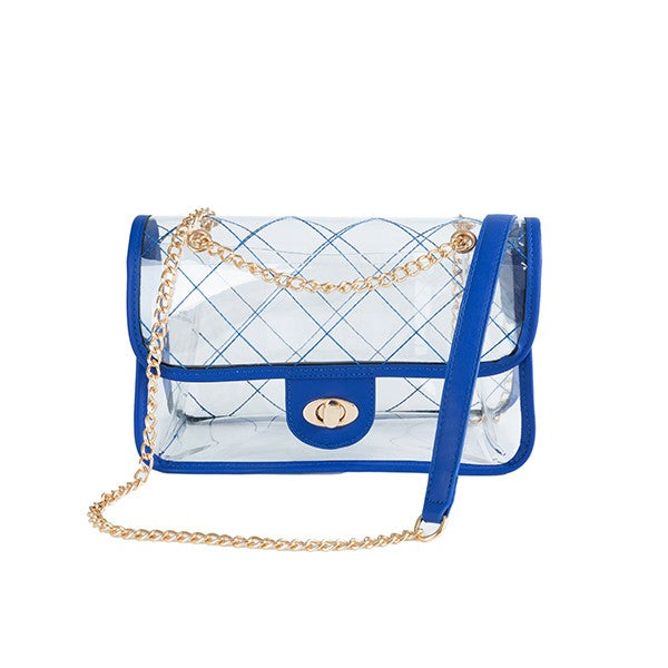 HIGH QUALITY QUILTED CLEAR STADIUM BAG