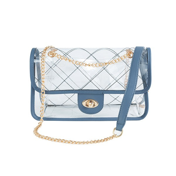 HIGH QUALITY QUILTED CLEAR STADIUM BAG