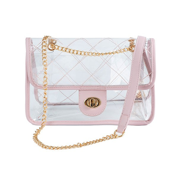 HIGH QUALITY QUILTED CLEAR STADIUM BAG