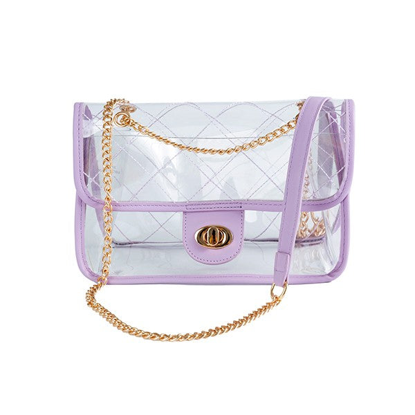 HIGH QUALITY QUILTED CLEAR STADIUM BAG