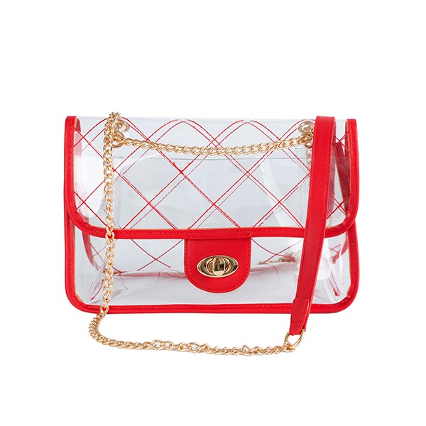 HIGH QUALITY QUILTED CLEAR STADIUM BAG