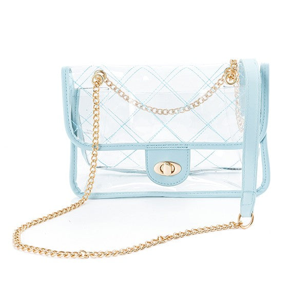 HIGH QUALITY QUILTED CLEAR STADIUM BAG