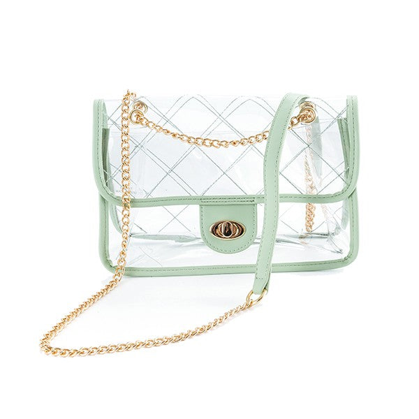 HIGH QUALITY QUILTED CLEAR STADIUM BAG