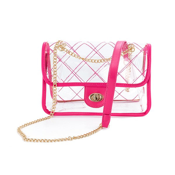 HIGH QUALITY QUILTED CLEAR STADIUM BAG