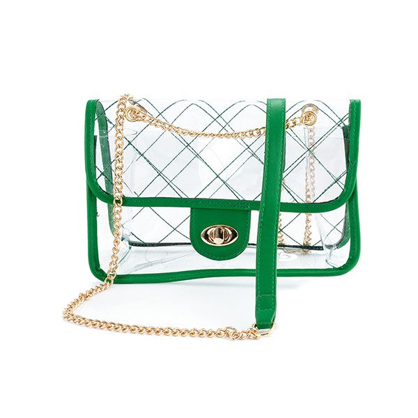 HIGH QUALITY QUILTED CLEAR STADIUM BAG