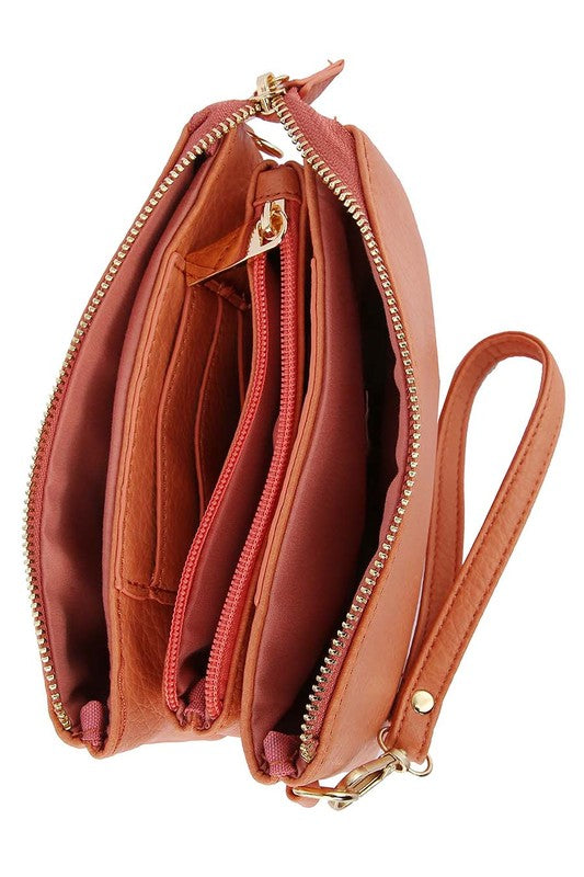 CONVERTABLE CLUTCH CROSSBODY BAG