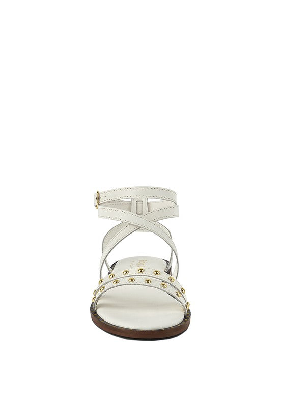 CORRIANE STUD EMBELLISHED SANDALS