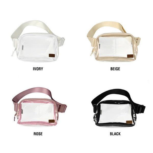 CC CLEAR STADIUM FANNY BELT BAG