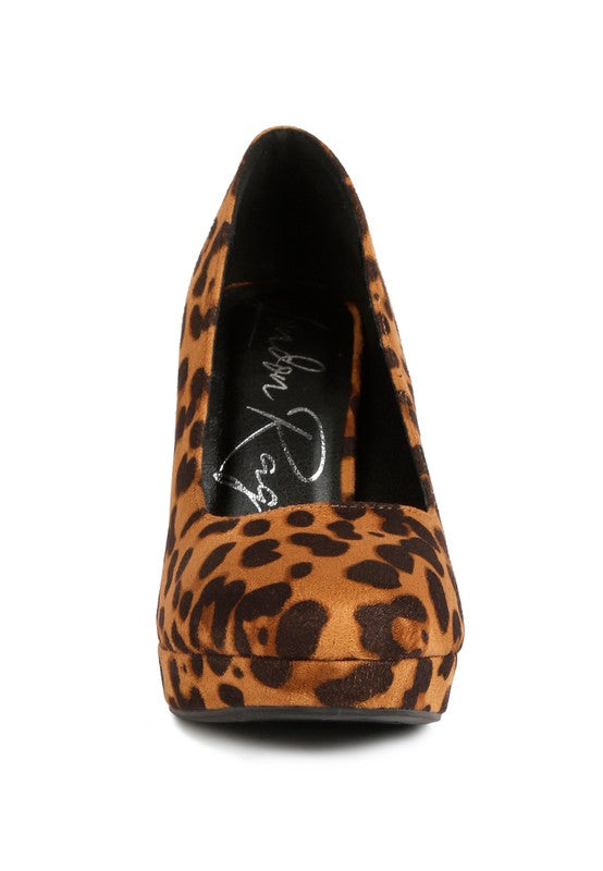 DELIA SUEDE BLOCK HEEL PUMPS