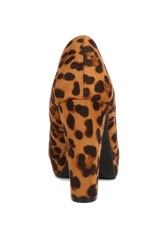 DELIA SUEDE BLOCK HEEL PUMPS